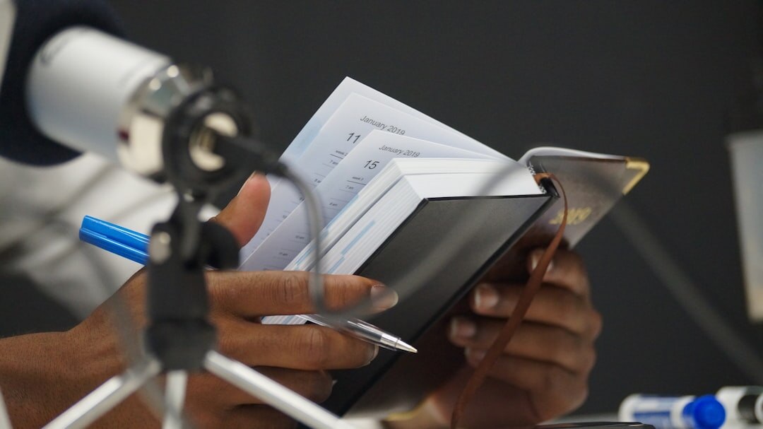 investigative journalist reading files