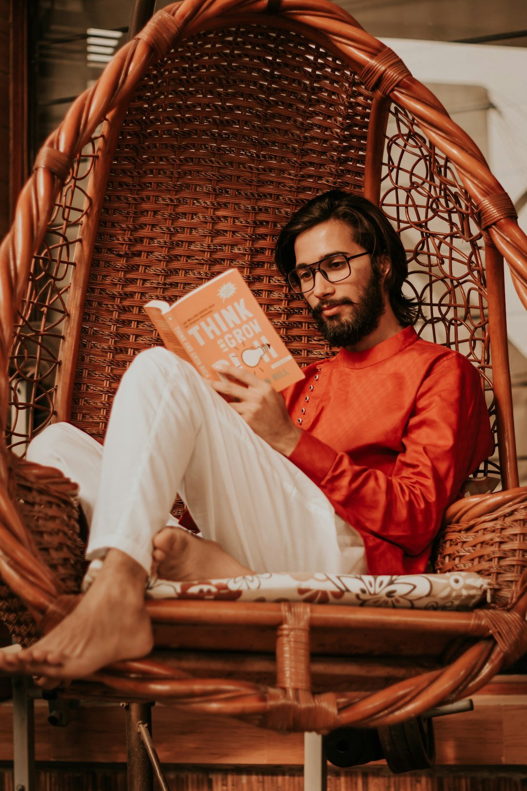 famous person reading book